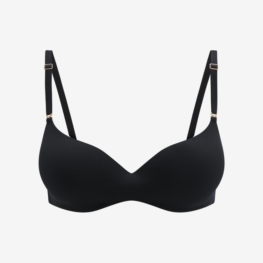 ThirdLove Organic Cloud Cotton T-Shirt Bra Size 34Bblack / 34B
